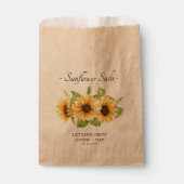 レッラブグロウルサンフラワーシード結婚式の引き出物バッグ フェイバーバッグ (正面)