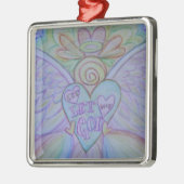 レッラブレットゴッドエンジェルホリデーギフトオーナメント メタルオーナメント (左)