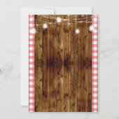 レッ素朴ドギンガムの父の日BBQ招待状 招待状 (裏面)