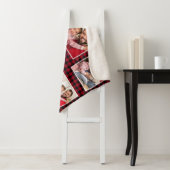 レッ素朴ドバッファロープレイドファミリーフォトコラージュ シェルパブランケット (インサイチュ)