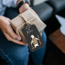 レツユスノー黒クリスマスプレゼントラベル ギフトタグ