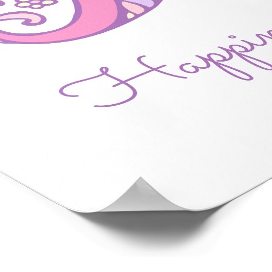 レティシアのイニシャルLの落書きハートアート名前の意味 ポスター (角)