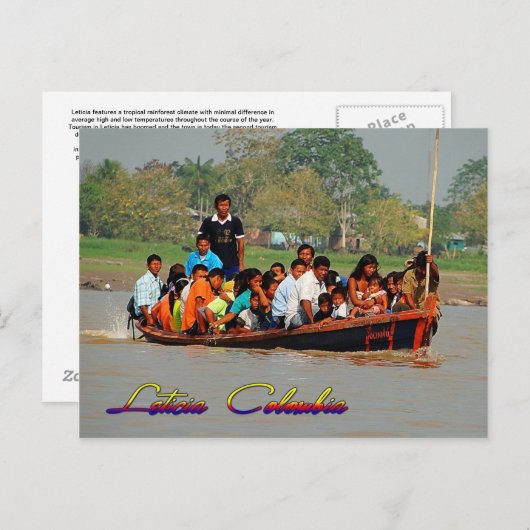 レティシアコロンビアのポストカード ポストカード (正面/裏面)