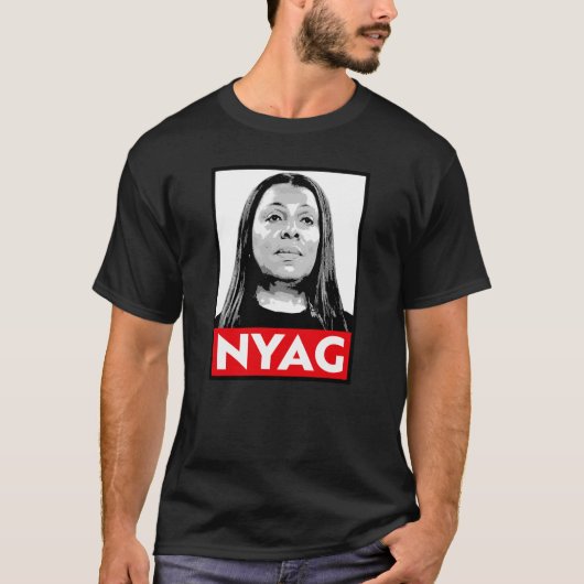 レティシア・ジェームズ NYAG Tシャツ (正面)