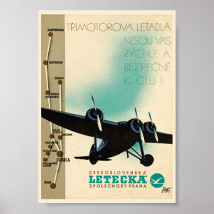 レテクカ・チェコスロバキアVintage Poster 1932 ポスター