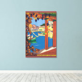 レテシュルラコートダジュール旅行ポスター キャンバスプリント (インサイチュ (ウッドフロア))