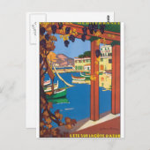 レテシュルラコートダジュール旅行ポスター ポストカード (正面/裏面)