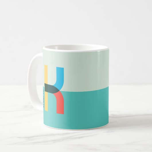 レテファンキーユニークルKコーヒパーソナライズされたーマグ コーヒーマグカップ (正面左)