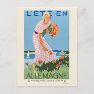 レテ・アン・アレマーニュGermany Vintage Poster 1935 ポストカード