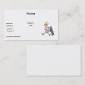 レディおもしろいゴルファー漫画 名刺 (正面/裏面)