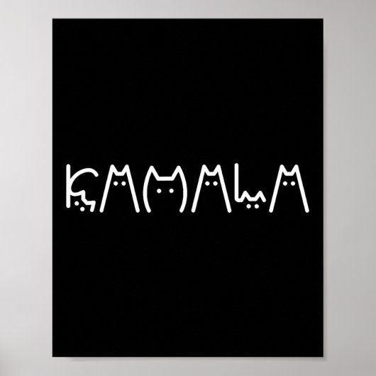 レディおもしろい子なしキャットレディースフォーハリス2024 ポスター (正面)