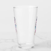 レディかわいらしピンクドレスブルースカーフ古代エジプト タンブラーグラス (左)