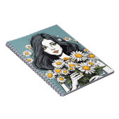 レディかわいらしーとデイジーブーケ ノートブック (右側)