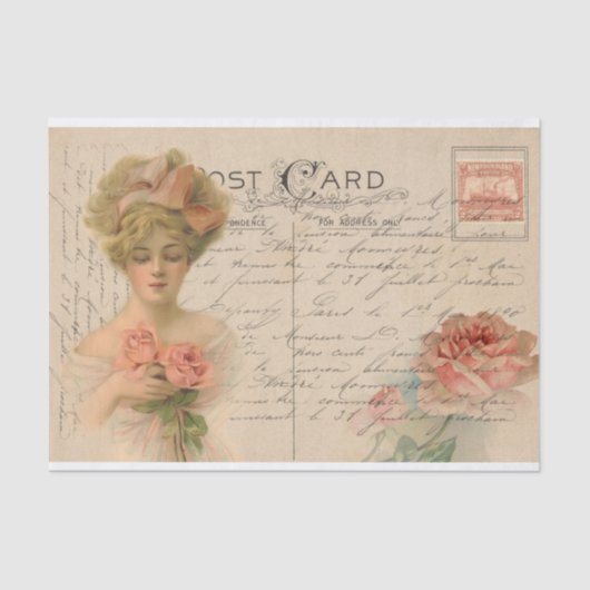 レディかわいらしーファッションデコペ/クラフト 薄葉紙 (正面)