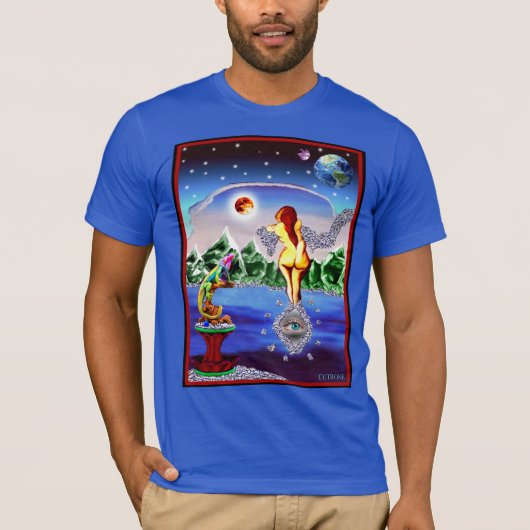 レディとトカゲ Tシャツ (正面)