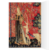 レディとユニコーンの花、動物のファンタジークリスマス (内側 (左))