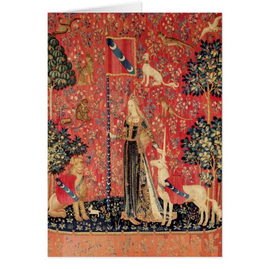 レディとユニコーンの花、動物のファンタジークリスマス (正面)