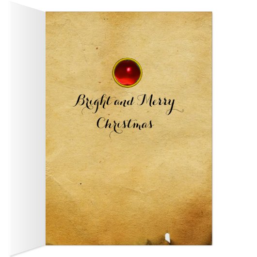 レディとユニコーンの花、動物のファンタジークリスマス (内側 (右))