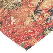 レディとユニコーンの香り,ライオン,花,動物 ロングテーブルランナー (コーナー)