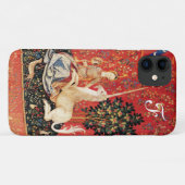 レディとユニコーンファンタジー花,動物モノグラム Case-Mate iPhoneケース (裏面(横))