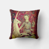 レディとユニコーン中世アート クッション (裏面)