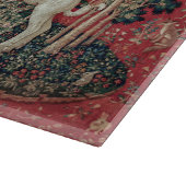 レディとユニコーン中世タペストリーの味 カッティングボード (角)