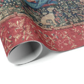 レディとユニコーン中世タペストリーの味 ラッピングペーパー (ロールコーナー)