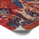 レディとユニコーン中世タペストリーの欲望 ポスター (角)