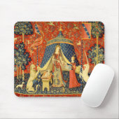レディとユニコーン中世タペストリーアート マウスパッド (マウス)
