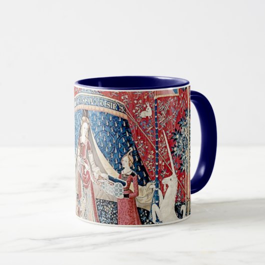 レディとユニコーン1500クールな愛パリマググ マグカップ (正面右)