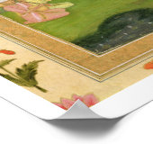 レディと付き添い人聞は夕暮れ時に音楽に合わせて、f ポスター (角)