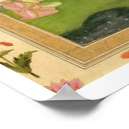 レディと付き添い人聞は夕暮れ時に音楽に合わせて、f ポスター (角)