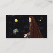 レディと花 名刺 (裏面)