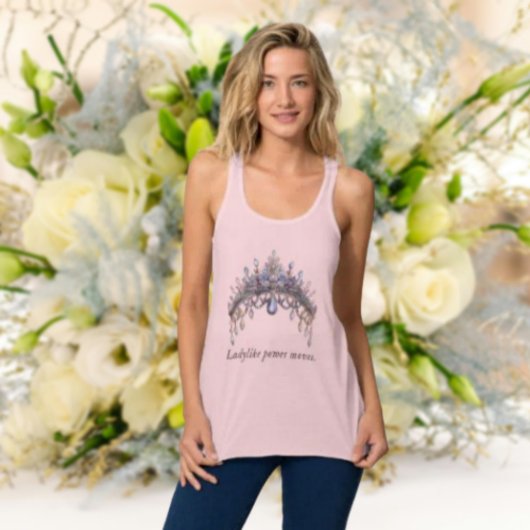 レディのようなパワーが動く。 タンクトップ