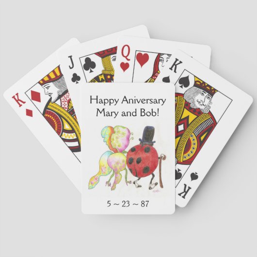 レディのバグカード トランプ (裏面)