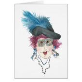 レディは髪を磨き爪、 ネイルカードに合わせる (正面)