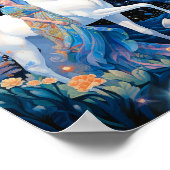 レディアンドホワイトホースファンタジーアート ポスター (角)