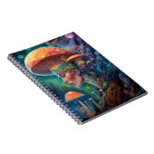 レディアンドマッシュルームシュレアルファンタジーアート ノートブック (右側)