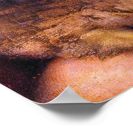 レディウィズザユニコーンラファエルサンティポートレート絵を描 ポスター (角)