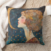 レディエレガントアンドザムーン装飾用クッション クッション (ブランケット)