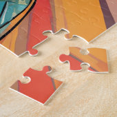 レディエレガントアールデコインスパイアAIアートワーク写真 ジグソーパズル (側面)