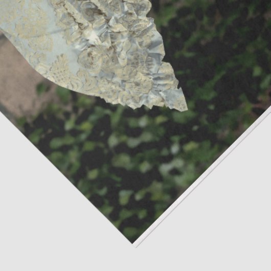 レディエレガントグリーンドレスパラソルオールドドアフローラ 薄葉紙 (詳細)