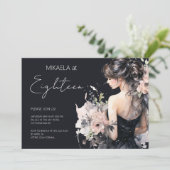 レディエレガントデバタンテフローラ18th誕生日パーティー 招待状 (スタンド正面)