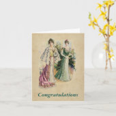 レディエレガントビクトリアンスカスタムメモカード カード (黄色い花)