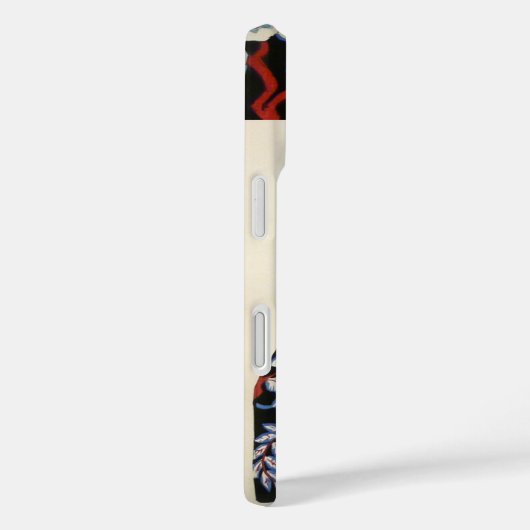 レディエレガントフローラ白黒花ドレス Case-Mate iPhoneケース (裏面 / 右)