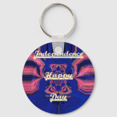 レディエレガントポートレート:アートワークカラフル キーホルダー (正面)