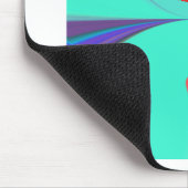 レディエレガントポートレート：アートワークカラフル マウスパッド (コーナー)