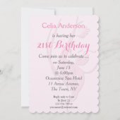 レディエレガントーの誕生日パーティーへの招待 招待状 (裏面)