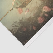 レディエレガントー座って、みすぼらしいシック&フローラアート 薄葉紙 (詳細)