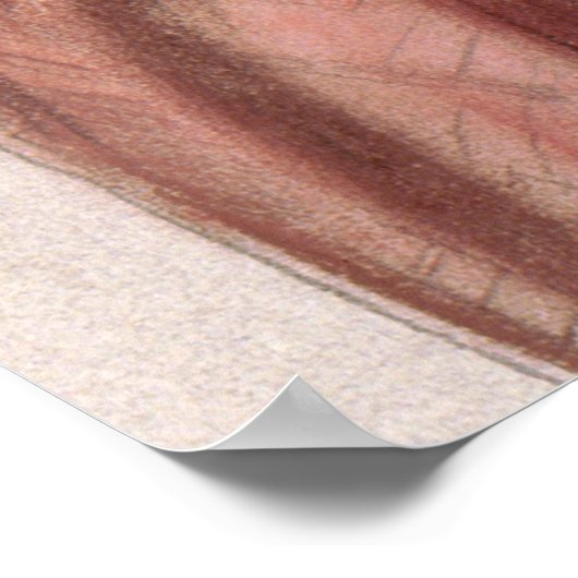 レディエレガントー、バラハットデコールのアートポスター ポスター (角)